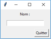 Fenêtre - Widgets