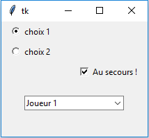 Fenêtre - Widgets